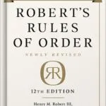 خرید و دانلود نسخه کامل کتاب Robert’s Rules of Order Newly Revised, 12th edition by Henry M. Robert PDF