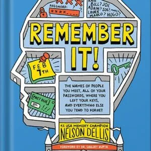 خرید و دانلود نسخه کامل کتاب Remember It!: The Names of People You Meet, All of Your Passwords, Where You Left Your Keys, and Everything Else You Tend to Forget by Nelson Dellis PDF