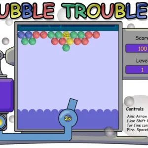 خرید و دانلود نسخه کامل بازی قدیمی و محبوب حباب های رنگی Bubble Trouble