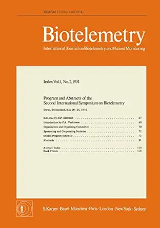 خرید و دانلود نسخه کامل کتاب Biotelemetry II: 2nd International Symposium, Davos, May 1974: Program and Abstracts_6a912cd73c0a5.webp خرید و دانلود نسخه کامل کتاب Biotelemetry II: 2nd International Symposium, Davos, May 1974: Program and Abstracts