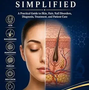 خرید و دانلود نسخه کامل کتاب Dermatology Simplified: A Practical Guide to Skin, Hair, Nail Disorders, Diagnosis, Treatment, and Patient Care (Doctor Clinical Series Book 4)
