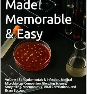 خرید و دانلود نسخه کامل کتاب Microbiology Made Memorable & Easy : Volume I B : Fundamentals & Infection. Medical Microbiology Companion: Blending Science, Storytelling, Mnemonics, Clinical Correlations, and Exam Success