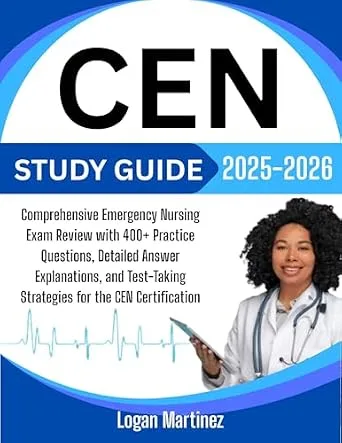 خرید و دانلود نسخه کامل کتاب CEN Study Guide 2025-2026: Comprehensive Emergency Nursing Exam Review with 400+ Practice Questions, Detailed Answer Explanations, and Test-Taking Strategies … Certification (Exam Success Guide Book 3)_6a705f670849e.jpeg خرید و دانلود نسخه کامل کتاب CEN Study Guide 2025-2026: Comprehensive Emergency Nursing Exam Review with 400+ Practice Questions, Detailed Answer Explanations, and Test-Taking Strategies … Certification (Exam Success Guide Book 3)