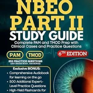 خرید و دانلود نسخه کامل کتاب NBEO Part II Study Guide : Complete PAM and TMOD Prep with Clinical Cases and Practice Questions