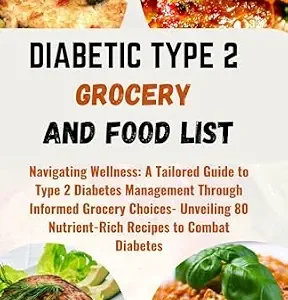 خرید و دانلود نسخه کامل کتاب DIABETIC TYPE 2 GROCERY AND FOOD LIST: Navigating Wellness: A Tailored Guide to Type 2 Diabetes Management Through Informed Grocery Choices- Unveiling … and Verified Foods Chart and List Book 3)