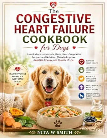 خرید و دانلود نسخه کامل کتاب The Congestive Heart Failure Cookbook for Dogs: Low-Sodium Homemade Meals, Heart-Supportive Recipes, and Nutrition Plans to Improve Appetite, Energy, and Quality of Life_6a6d9b6d3a1e8.webp خرید و دانلود نسخه کامل کتاب The Congestive Heart Failure Cookbook for Dogs: Low-Sodium Homemade Meals, Heart-Supportive Recipes, and Nutrition Plans to Improve Appetite, Energy, and Quality of Life