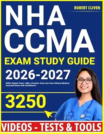 خرید و دانلود نسخه کامل کتاب NHA CCMA Study Guide: 3250+ Digital Tools | Online Tests | Practice Questions — Ace Your Clinical Medical Assistant Exam!_6a6e28b68042e.webp خرید و دانلود نسخه کامل کتاب NHA CCMA Study Guide: 3250+ Digital Tools | Online Tests | Practice Questions — Ace Your Clinical Medical Assistant Exam!