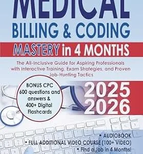 خرید و دانلود نسخه کامل کتاب Medical Billing & Coding Mastery in 4 Months: The All-Inclusive Guide for Aspiring Professionals with Interactive Training, Exam Strategies, and Proven Job-Hunting Tactics