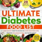 خرید و دانلود نسخه کامل کتاب The Ultimate Diabetes Food List: Heart-Healthy Foods for Blood Sugar Regulation, Managing Insulin Resistance, and Preventing Spikes | A 28-Day Meal Plan to Boost Energy and Improve Health
