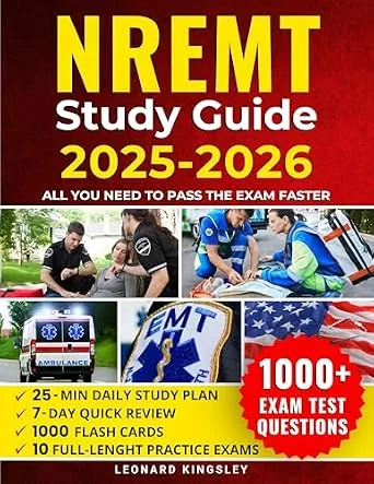 خرید و دانلود نسخه کامل کتاب NREMT STUDY GUIDE: Crush Anxiety & Pass the EMT Exam Fast & Easily in 25 Min a Day | 7-Day Review, 1000+ Practice Questions, Key Concept Explanations & Strategic Tips to Boost Your Score-Guaranteed!_6a7ee58ab2ffb.jpeg خرید و دانلود نسخه کامل کتاب NREMT STUDY GUIDE: Crush Anxiety & Pass the EMT Exam Fast & Easily in 25 Min a Day | 7-Day Review, 1000+ Practice Questions, Key Concept Explanations & Strategic Tips to Boost Your Score-Guaranteed!