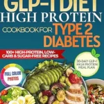 خرید و دانلود نسخه کامل کتاب GLP-1 Diet High Protein Cookbook For Type 2 Diabetes: 101 High-Protein, Low-Carb & Sugar-Free Recipes to Support GLP-1 Medications, Stabilize Blood Sugar, Protect Muscle, and Lose Weight Safely