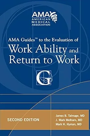خرید و دانلود نسخه کامل کتاب AMA Guide to the Evaluation of Work Ability and Return to Work, Second Edition (AMA Guides To…)_6a6e2fb6cfaa4.jpeg خرید و دانلود نسخه کامل کتاب AMA Guide to the Evaluation of Work Ability and Return to Work, Second Edition (AMA Guides To…)