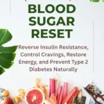 خرید و دانلود نسخه کامل کتاب THE 30-DAY BLOOD SUGAR RESET: Reverse Insulin Resistance, Control Cravings, Restore Energy, and Prevent Type 2 Diabetes Naturally