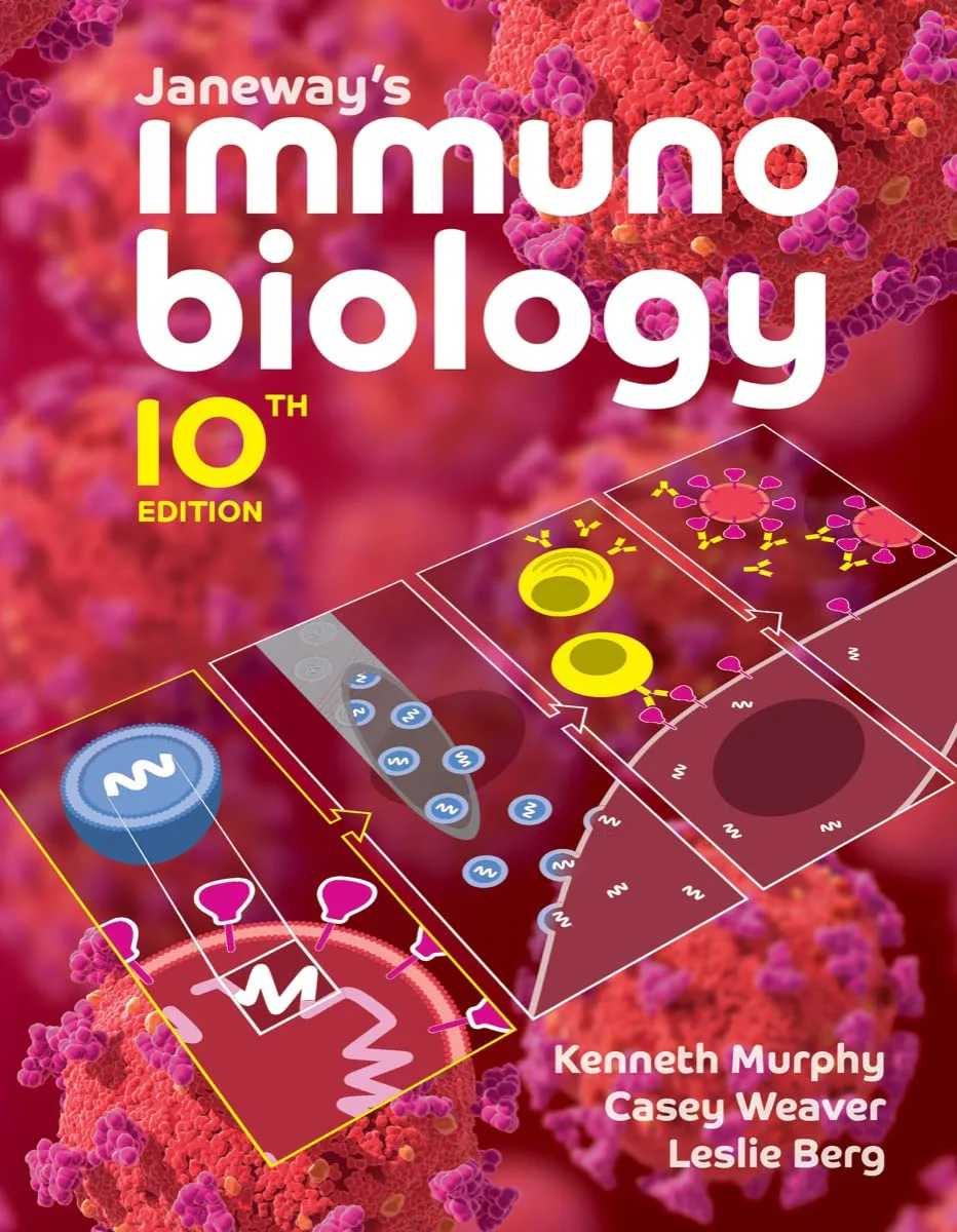 71AU4qZw9TL._SL1200_ خرید و دانلود نسخه کامل کتاب Janeway's Immunobiology (Tenth Edition) 10th Edition