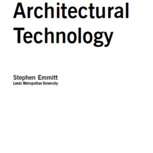 خرید و دانلود نسخه کامل کتاب Architectural Technology