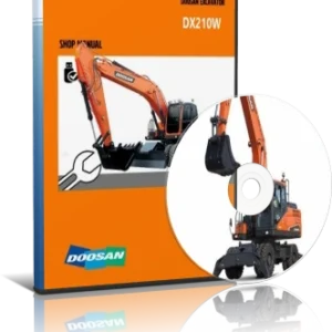 خرید و دانلود نسخه کامل کاتالوگ راهنما (شاپ منوال) بیل مکانیکی دوسان مدل DOOSAN DX210W