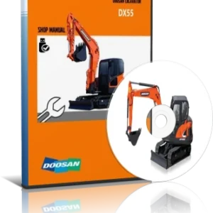 خرید و دانلود نسخه کامل کاتالوگ راهنما (شاپ منوال) بیل مکانیکی دوسان مدل DOOSAN DX55