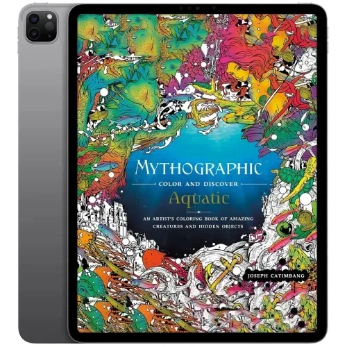 Mythographic-Color-and-Discover-Aquatic-500x500 خرید و دانلود نسخه کامل کتاب انگلیسی Mythographic Color and Discover: Aquatic 2019 - تصویر 1