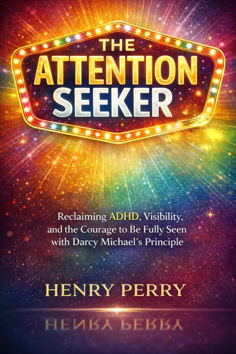 Attention Seeker by Darcy Michael_69eb9e12a2d4d.webp خرید و دانلود نسخه کامل کتاب صوتی انگلیسی جلبتوجهکننده (راهنمای زنده ماندن با ADHD)، اثر دارسی مایکل Attention Seeker by Darcy Michael - تصویر 1