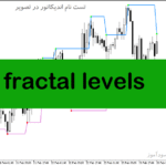خرید و دانلود دانلود اندیکاتور فراکتال در فارکس برای متاتریدر5 با نام fractal levels