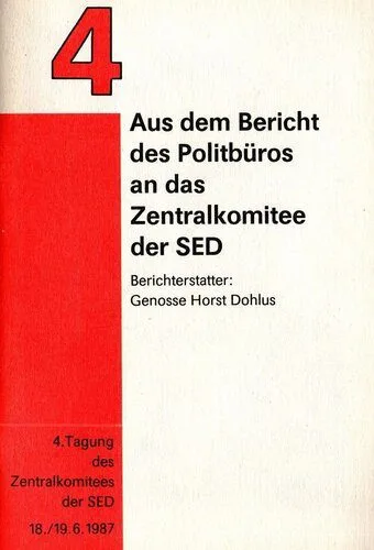 خرید و دانلود نسخه کامل کتاب 4. Tagung des Zentralkomitees der SED. Aus dem Bericht des Politbüros an das Zentralkomitee der SED_68e6d09ec2404.jpeg خرید و دانلود نسخه کامل کتاب 4. Tagung des Zentralkomitees der SED. Aus dem Bericht des Politbüros an das Zentralkomitee der SED