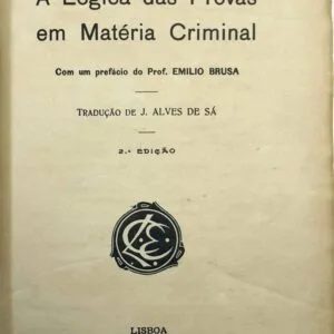 خرید و دانلود نسخه کامل کتاب A lógica das provas em matéria criminal
