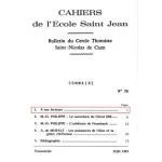 خرید و دانلود نسخه کامل کتاب A nos lecteurs  – Présentation des Cahiers, les trois Sagesses
