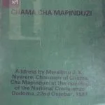 خرید و دانلود نسخه کامل کتاب Address by Mwalimu J. K. Nyerere, Chairman of Chama Cha Mapinduzi at the opening of the National Conference Dodoma, 22nd October, 1987