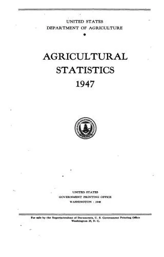 خرید و دانلود نسخه کامل کتاب Agricultural statistics 1947_68ca5a70af747.jpeg خرید و دانلود نسخه کامل کتاب Agricultural statistics 1947