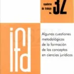خرید و دانلود نسخه کامل کتاب Algunas cuestiones metodológicas de la formación de los conceptos en ciencias jurídicas
