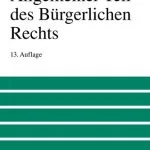 خرید و دانلود نسخه کامل کتاب Allgemeiner Teil des Bürgerlichen Rechts