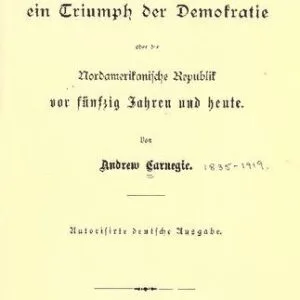 خرید و دانلود نسخه کامل کتاب Amerika, ein Triumph der Demokratie oder die Nordamerikanische Republik vor fünfzig Jahren und heute