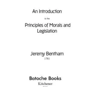 خرید و دانلود نسخه کامل کتاب An Introduction to the Principles of Morals and Legislation