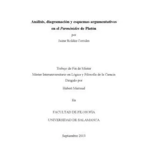 خرید و دانلود نسخه کامل کتاب Análisis, diagramación y esquemas argumentativos en el Parménides de Platón