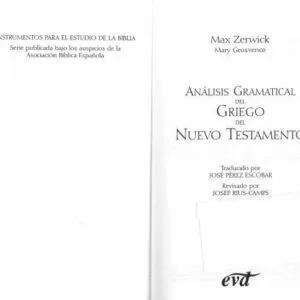خرید و دانلود نسخه کامل کتاب Análisis Gramatical del Griego del Nuevo Testamento