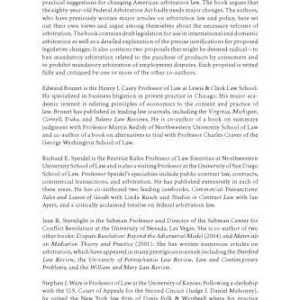 خرید و دانلود نسخه کامل کتاب Arbitration Law in America: A Critical Assessment