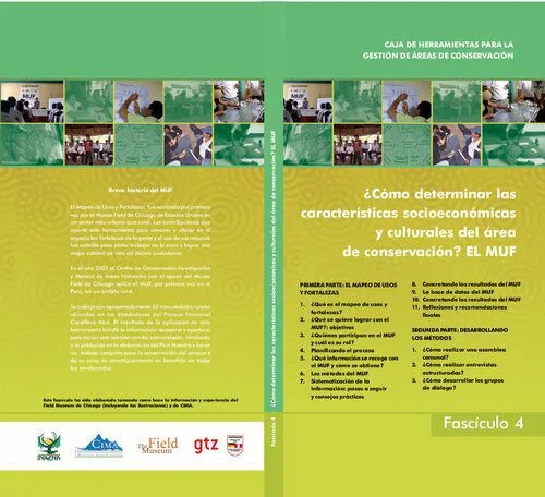خرید و دانلود نسخه کامل کتاب Caja de Herramientas para la gestión de áreas de conservación, fascículo 4: ¿Cómo determinar las características socioeconómicas y culturales del área de conservación? El MUF_68e352a35a78b.jpeg خرید و دانلود نسخه کامل کتاب Caja de Herramientas para la gestión de áreas de conservación, fascículo 4: ¿Cómo determinar las características socioeconómicas y culturales del área de conservación? El MUF