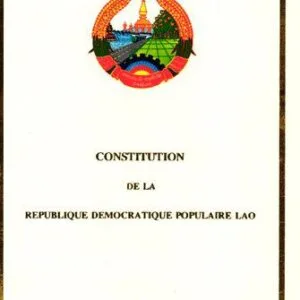 خرید و دانلود نسخه کامل کتاب Constitution de la Republique Democratique Populaire Lao