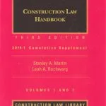 خرید و دانلود نسخه کامل کتاب Construction Law Handbook 2019-1 Cumulative Supplement – Volumes 1 and 2, Third Edition