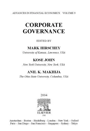 خرید و دانلود نسخه کامل کتاب Corporate Governance, Volume 9 (Advances in Financial Economics)_68c8db7194404.jpeg خرید و دانلود نسخه کامل کتاب Corporate Governance, Volume 9 (Advances in Financial Economics)