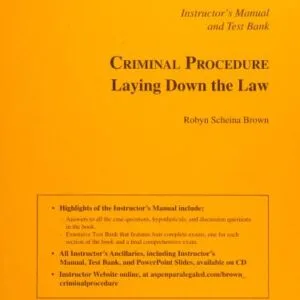 خرید و دانلود نسخه کامل کتاب Criminal Procedure: Laying Down the Law
