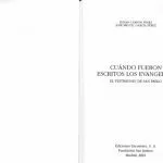 خرید و دانلود نسخه کامل کتاب Cuándo fueron escritos los evangelios