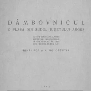خرید و دانلود نسخه کامل کتاب Dâmbovnicul. O plasă din sudul judeţului Argeş