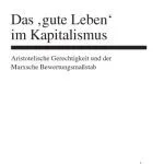 خرید و دانلود نسخه کامل کتاب Das ‘gute Leben’ im Kapitalismus : Aristotelische Gerechtigkeit und der Marxsche Bewertungsmaßstab