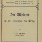 خرید و دانلود نسخه کامل کتاب Der Märtyrer in den Anfängen der Kirche