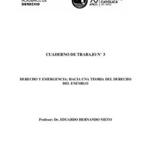 خرید و دانلود نسخه کامل کتاب Derecho y emergencia: hacia una teoría del derecho del enemigo