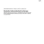 خرید و دانلود نسخه کامل کتاب Deutsche Cybersicherheit in Europa. Öffentliche Anhörung „Cybersicherheit – Zuständigkeiten und Instrumente in der Bundesrepublik Deutschland“