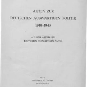 خرید و دانلود نسخه کامل کتاب DEUTSCHLAND UND DIE TSCHECHOSLOWAKEI (1937-1938)