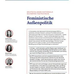 خرید و دانلود نسخه کامل کتاب Deutschlands nationale Sicherheitspolitik : Feministische Außenpolitik