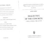 خرید و دانلود نسخه کامل کتاب Dialectics of the Concrete: A Study on Problems of Man and World